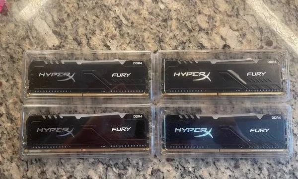 Computer memory – HyperX Fury 8GB 2666MHz DDR4 CL16 DIMM 4×8 GB