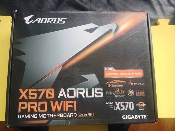 Used Gigabyte X570 Aorus pro wi-fi AMD motherboard0