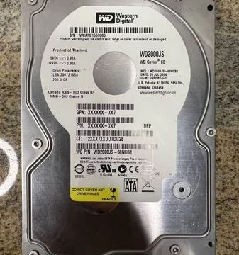 Western Digital 200GB 7200 RPM SATA 3.5″ HDD