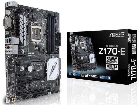 ASUS ATX DDR4 LGA 1151 Motherboard Z170-E0